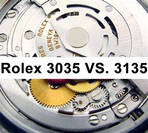 rolex caliber 3035 vs 3135.